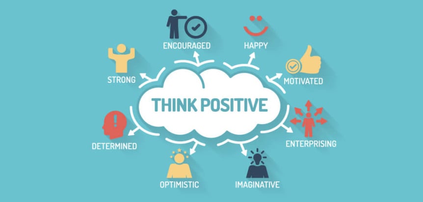negatieve energie: blijf positief denken